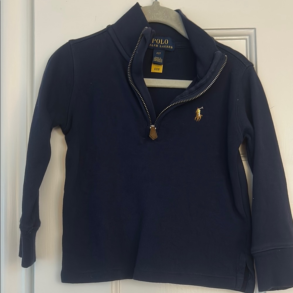 Polo by Ralph Lauren Blue Mock Neck Sweatshirt